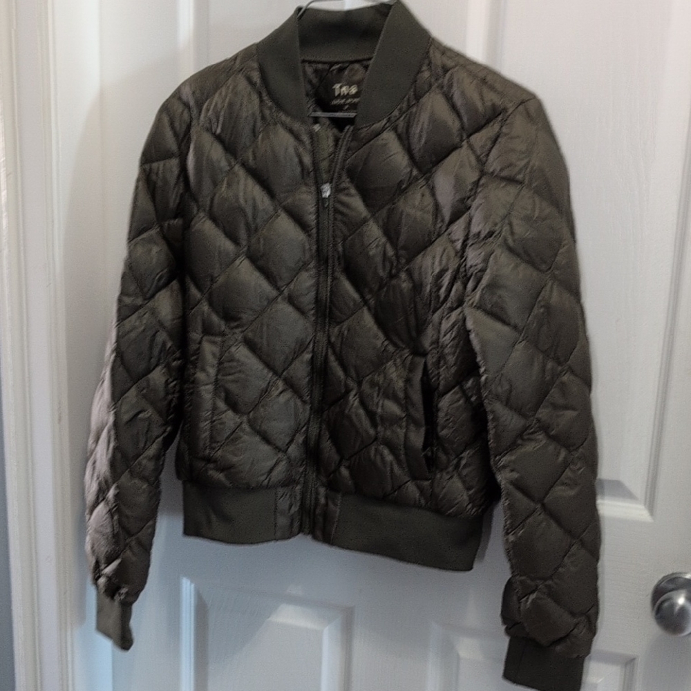 Green Quilted Women's Jacket